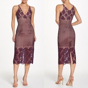 Dress the Population Aurora Lace Tea Length Dress